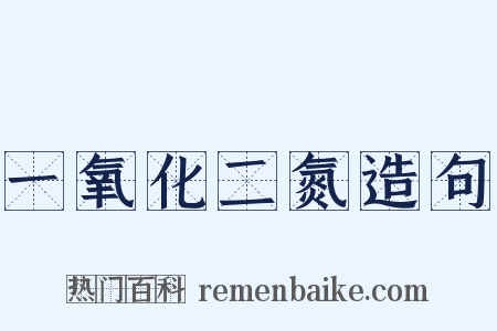 一氧化二氮造句是什么意思的图片